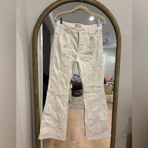White Flare Pants